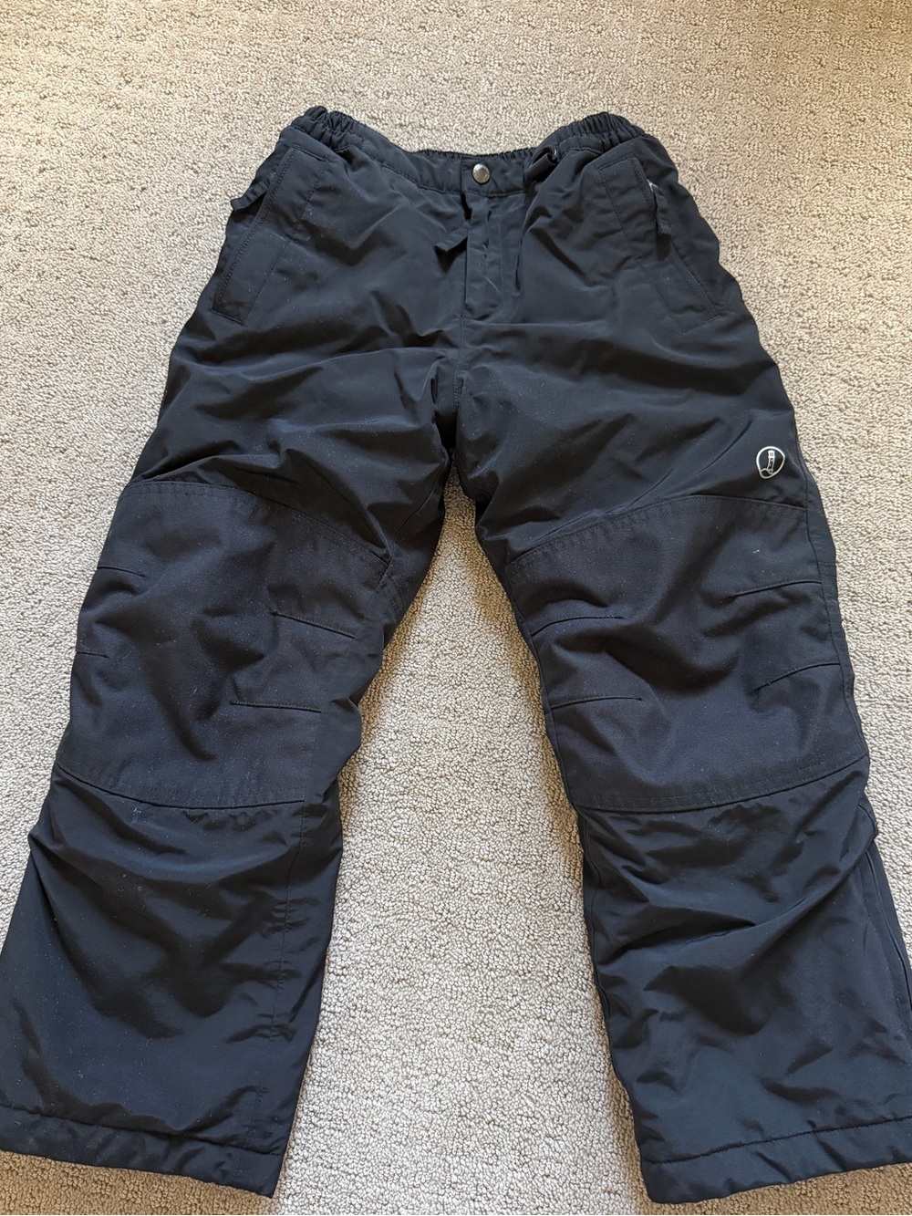 Youth Lands' End Black Snow Pants